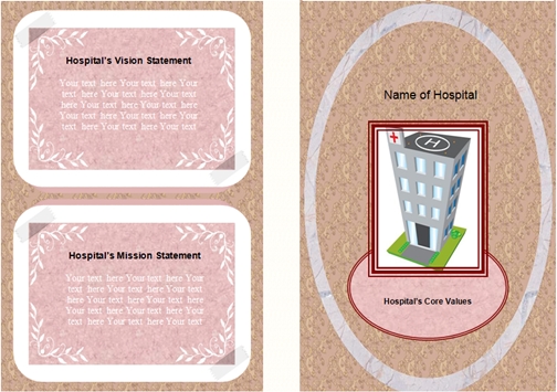 Download hospital brochure front and back view